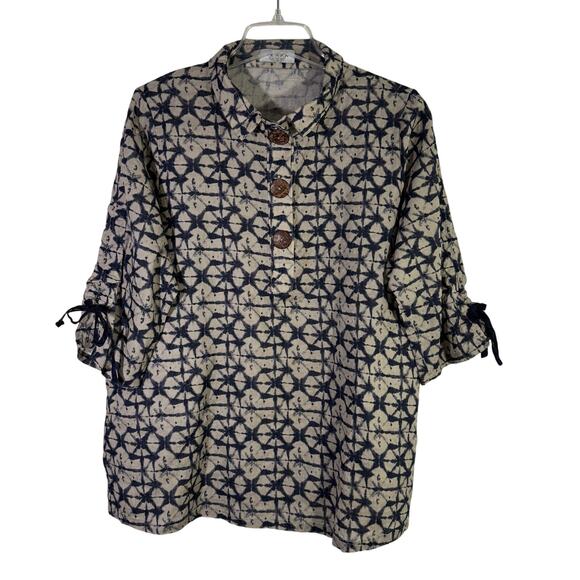 Terra-SJ Apparel Tops - Terra SJ Apparel Women's Geometric Pattern Tunic Size L